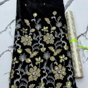 Luxury velvet sequins lace